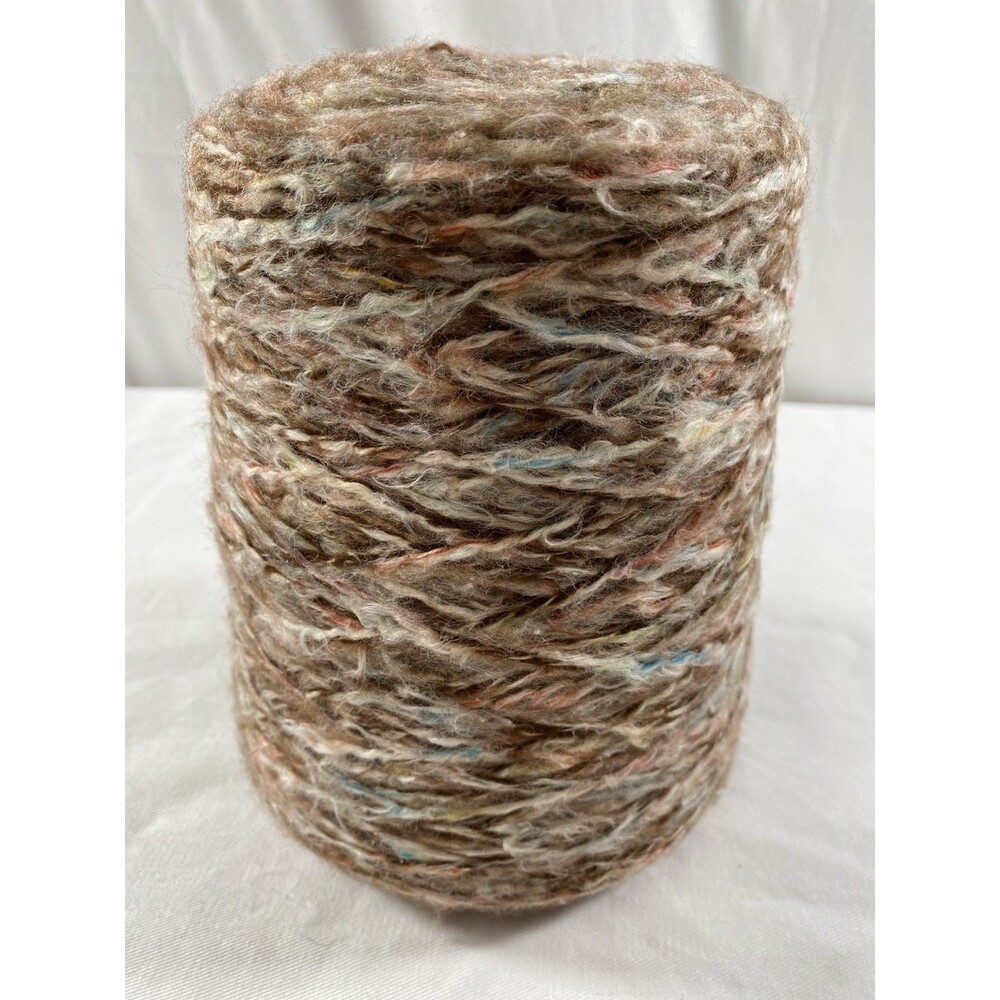 Cone Yarn Spool Yarn Brown Mix 420g Net Weight #875